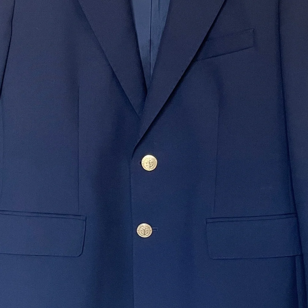 Boys Vineyard Vines 100% Wool Navy Blazer Size 18 - Picture 2 of 4